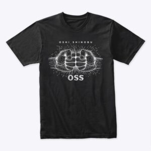 OSS Black Collection Oshi Shinobu T-shirt premium Next Level 3600 ring-spun cotton slim fit unisex BJJ shirt